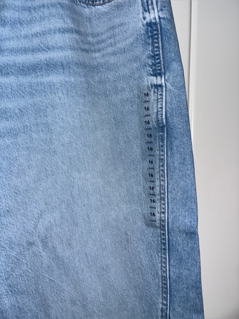American Eagle Striged Low-Rise Baggy Flare Jeans Women 16L NEW Drape Stretch - Picture 6 of 11
